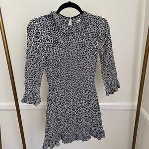 Reformation Floral Long Sleeve Dress